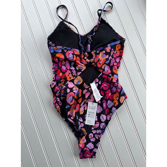 NWT Cupshe Leopard O-Ring One Piece & Triangle Bikini Swimsuit Bundle Size S - Picture 9 of 9